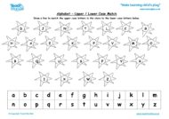 Worksheets for kids - alphabet-upper-lower-case-match1